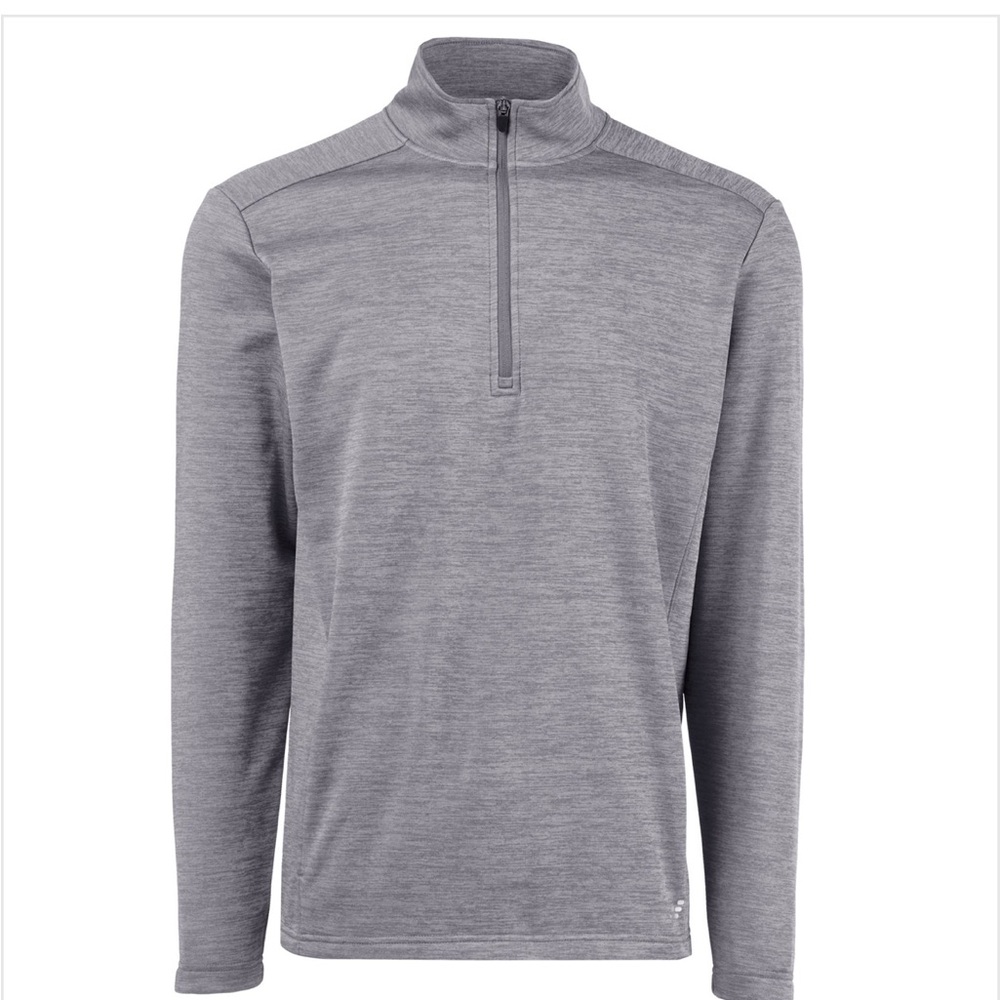 BCG Men's PERFORMANCE Gray Quarter-Zip Pullover